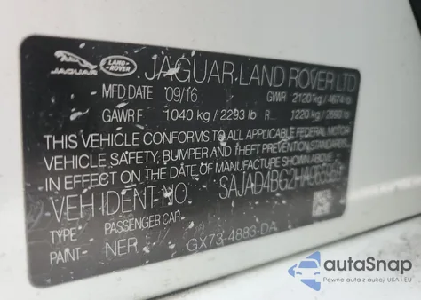 2017 Jaguar Xe Premium z USA, uszkodzony, nr VIN SAJAD4BG2HA965959